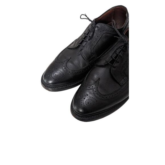 Brooks Brothers Mens Pebble Grain Leather Wingtip Brogue Derby‎ Black Size 12